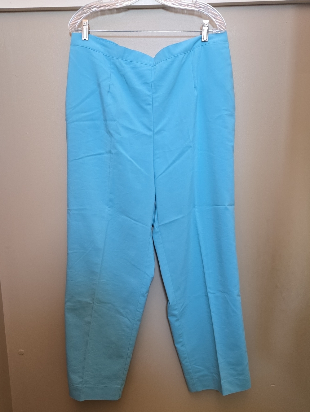 Alfred Dunner Turquoise Straight-Leg Dress Trousers